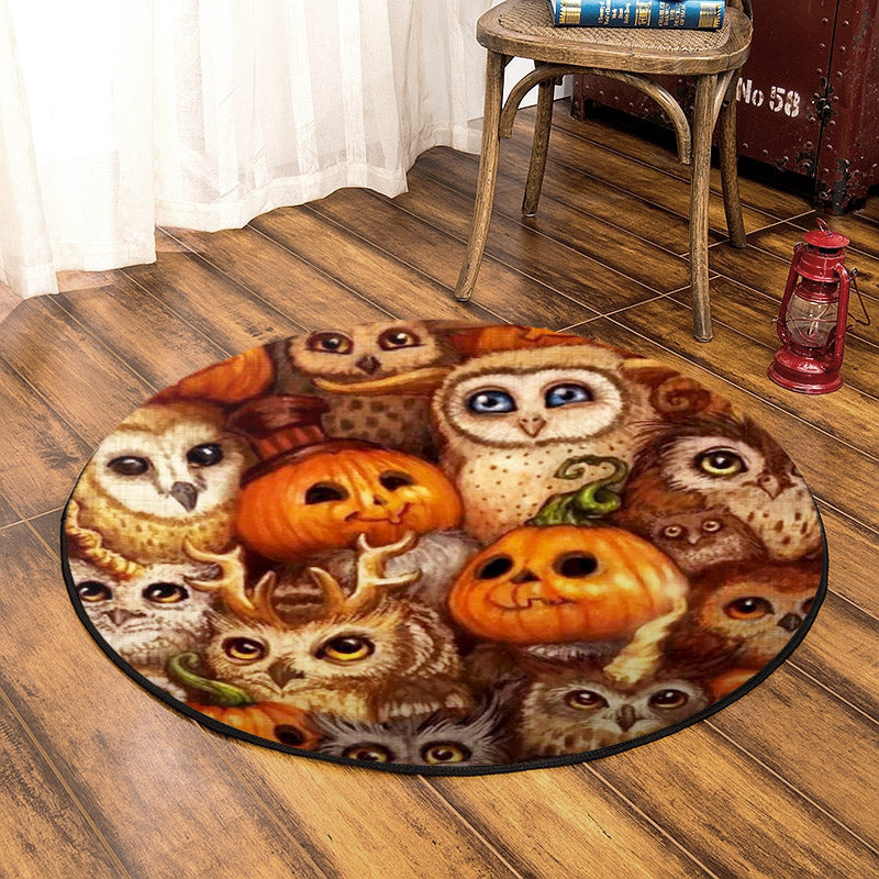 Halloween HN280823RR Round Area Rug