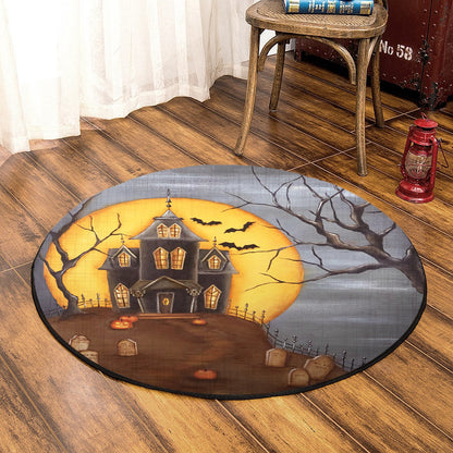 Halloween HT080920TM Round Area Rug