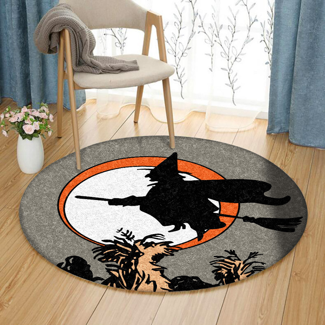 Halloween HT150820TM Round Area Rug