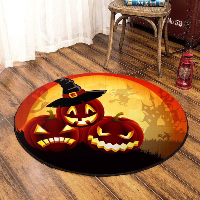 Halloween NT070947RR Round Area Rug