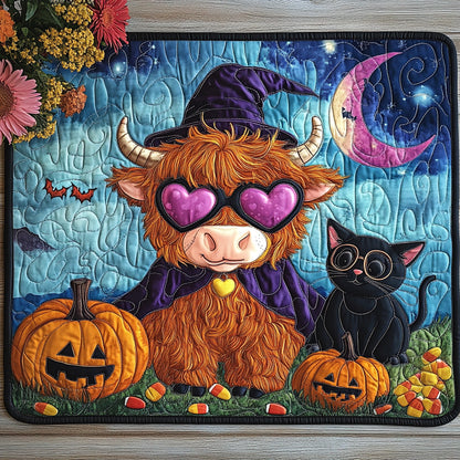 Halloween Cow Quilted Placemat NCU0TL1285