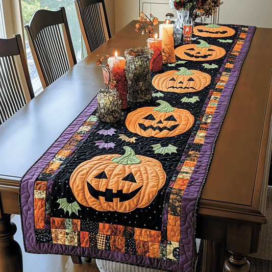 Halloween Harvest Quilted Table Runner NCU0TH1775