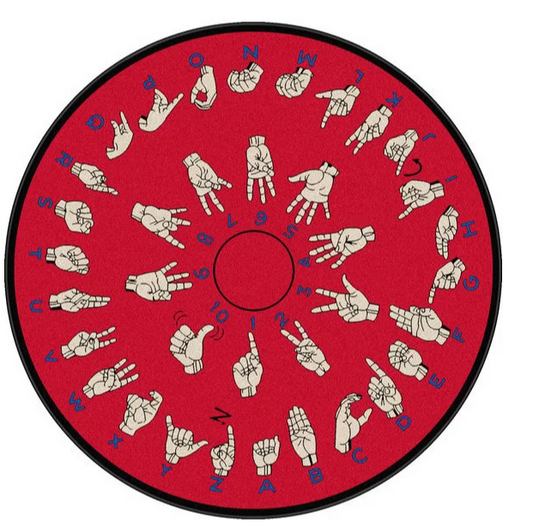 Hands That Teach CLM1610155TM Round Area Rug