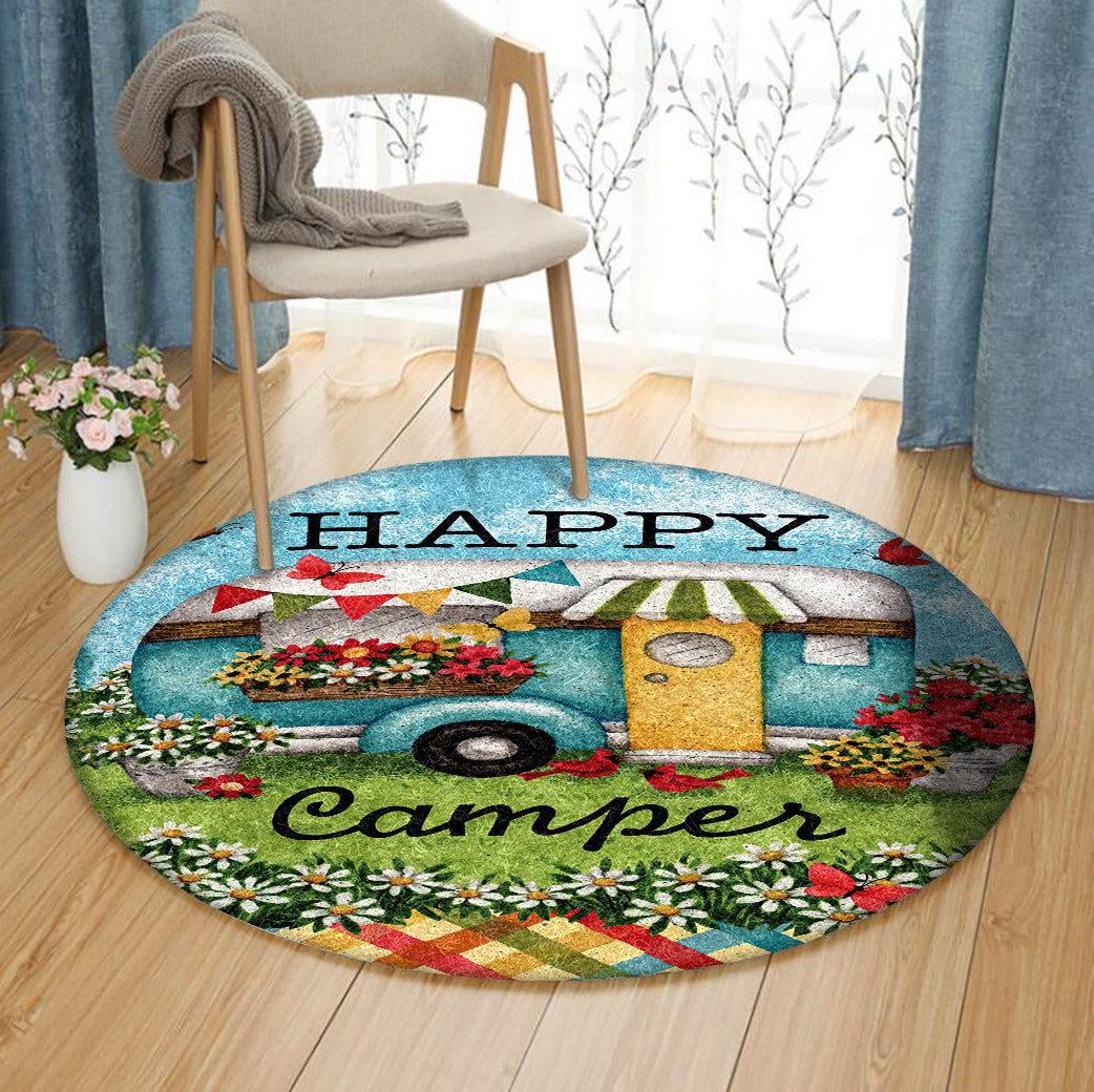 Happy Camper TL170812TM Round Area Rug