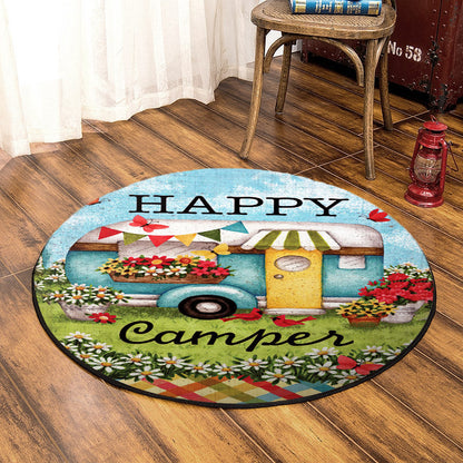 Happy Camper TL170812TM Round Area Rug