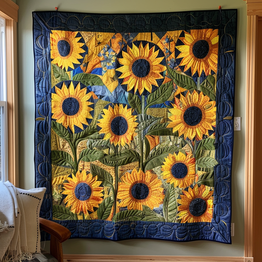 Harvest Sunflower Quilted Blanket NCU0PT214