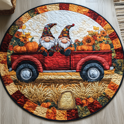 Harvest Glow Quilted Round Mat NCU0TL1402