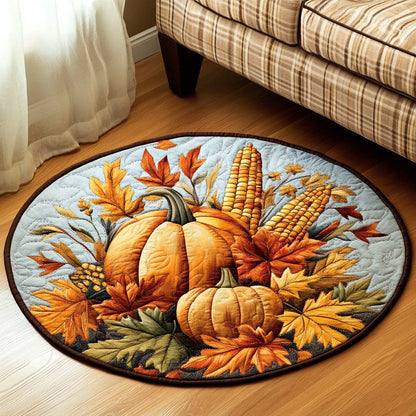 Harvest Medley Quilted Round Mat NCU0NT1228