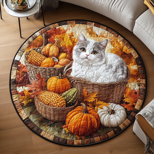 Harvest Snooze Quilted Round Mat NCU0PT1208