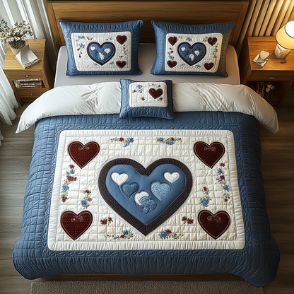 Hearthside Harmony 3-Piece Quilted Bedding Set NCU0DK3118