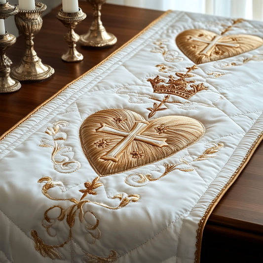 Heavenly Glow Quilted Table Runner NCU0DV2109