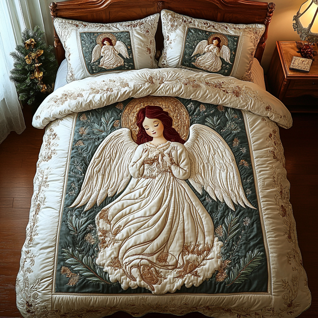 Heavenly Harmony Quilted Bedding Set NCU0DV2291