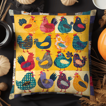 Hens Collection Quilted Pillow Case NCU0TH1204