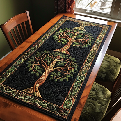 Heritage Celtic Tree Quilted Table Runner NCU0TH450