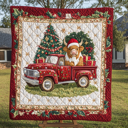 Highland Holly Jolly Quilted Blanket NCU0DK1491