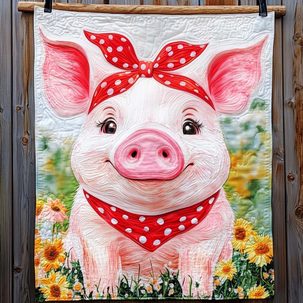 Hog Heaven Quilted Blanket NCU0NT768