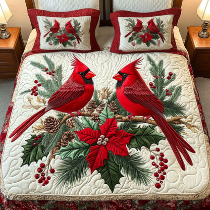 Christmas 3-Piece Quilted Bedding Set NCU0VT67