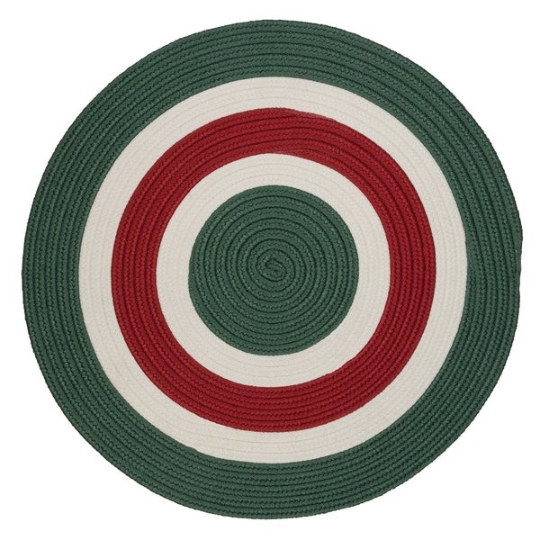 Holiday Banded Reversible CLA1610257RR Round Area Rug