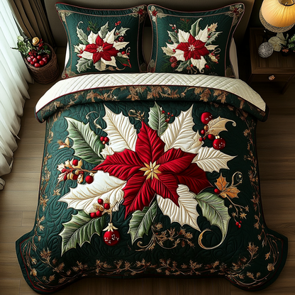 Holiday Bloom Quilted Bedding Set NCU0DV1803