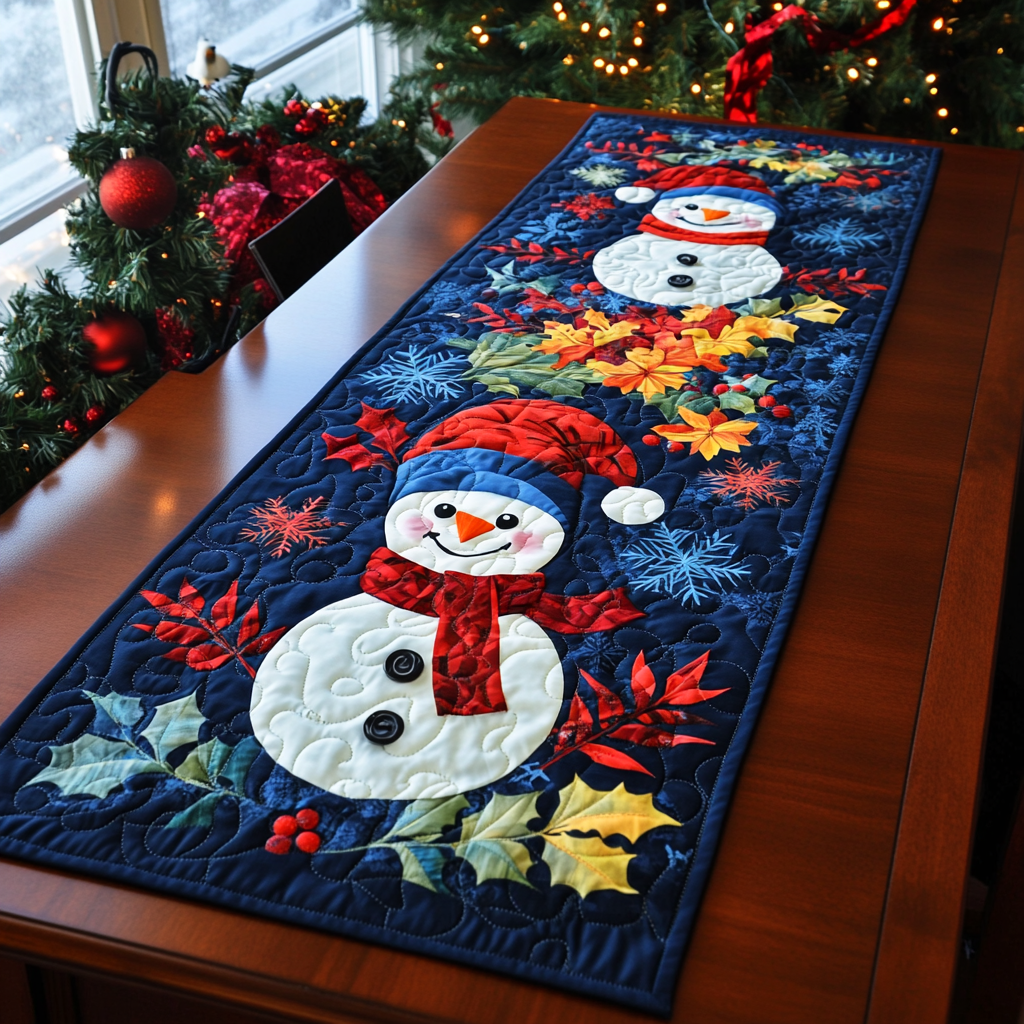 Holiday Harmony Quilted Table Runner NCU0DK1288