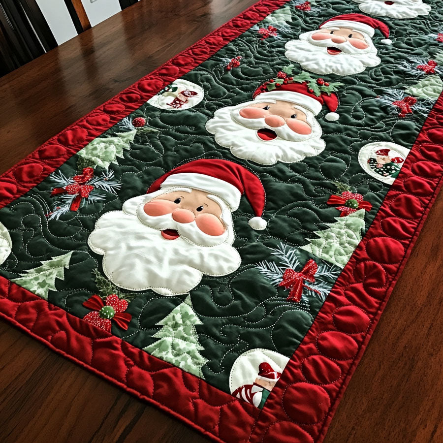 Holly Jolly Quilted Table Runner NCU0PT1059