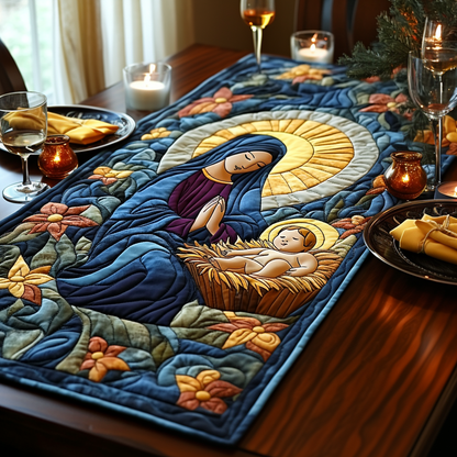 Holy Garden Quilted Table Runner NCU0DV1255