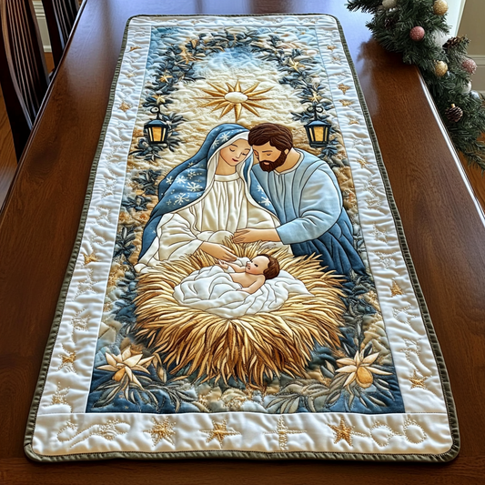 Holy Night Blessing Quilted Table Runner NCU0DK1884