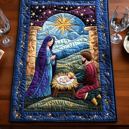 Holy Night Quilted Table Runner NCU0DV1216