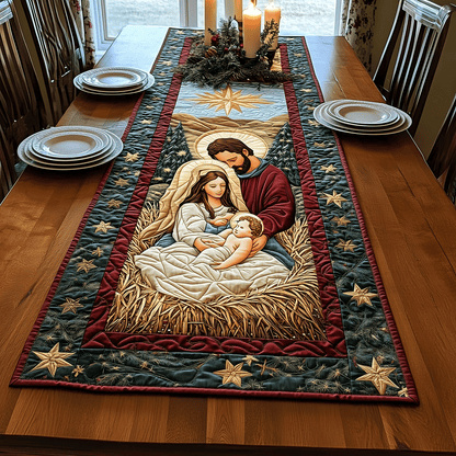 Holy Night Quilted Table Runner NCU0TH1946