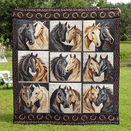 Horse Love BL07112311 Quilt Blanket