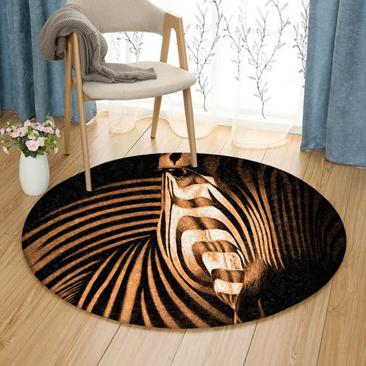 Horse QN070813 Round Area Rug