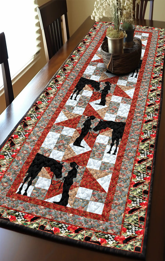 Horse TD2709460TR Quilted Table Runner