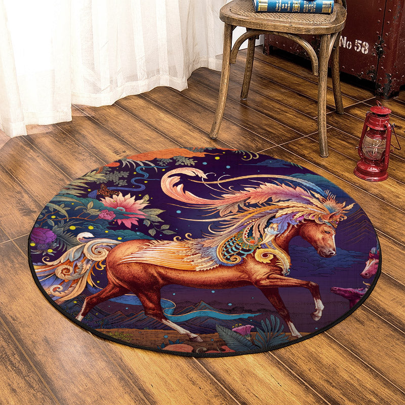 Horse TT080820 Round Area Rug