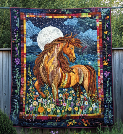 Horse Heartland Quilted Blanket NCU0PT652