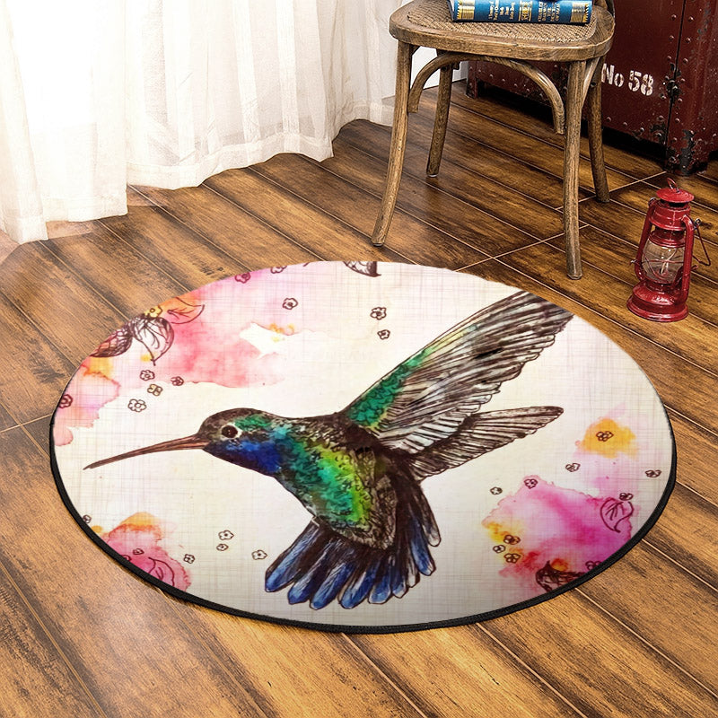 Humming Bird BT190828RR Round Area Rug