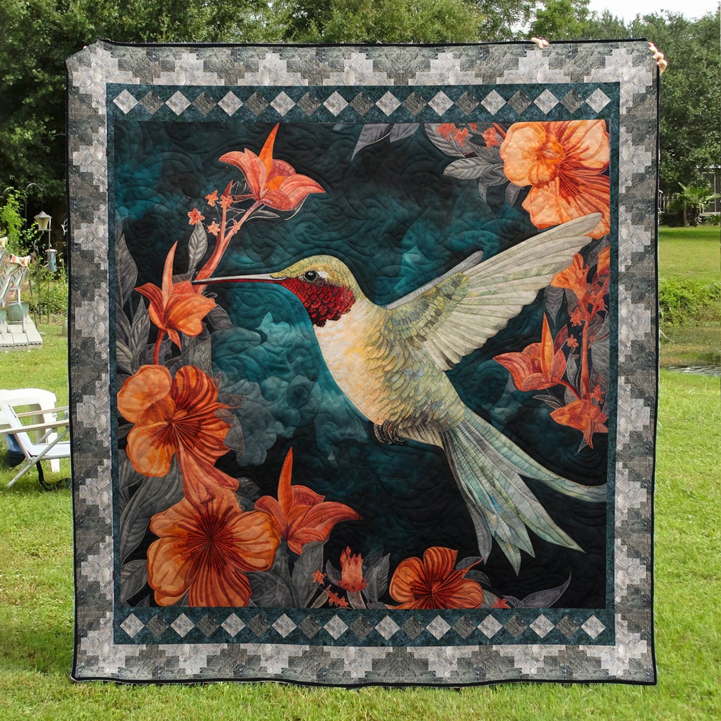 Hummingbird TL12102316 Quilt Blanket