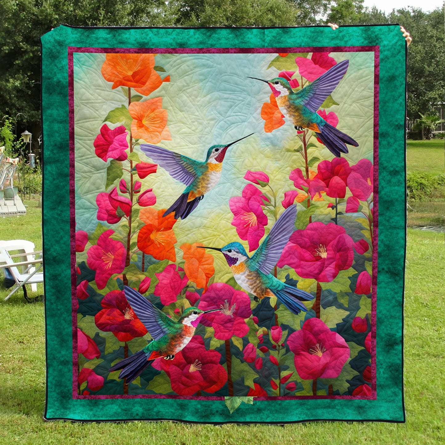 Hummingbird TL12102321 Quilt Blanket