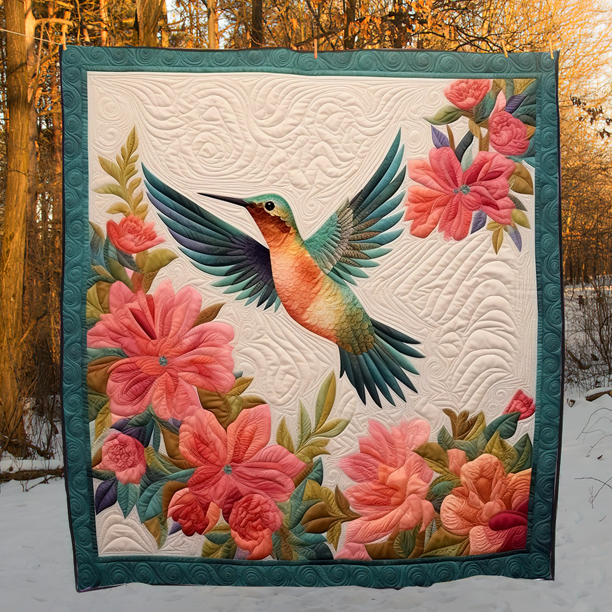 Hummingbird HM12102305 Quilt Blanket