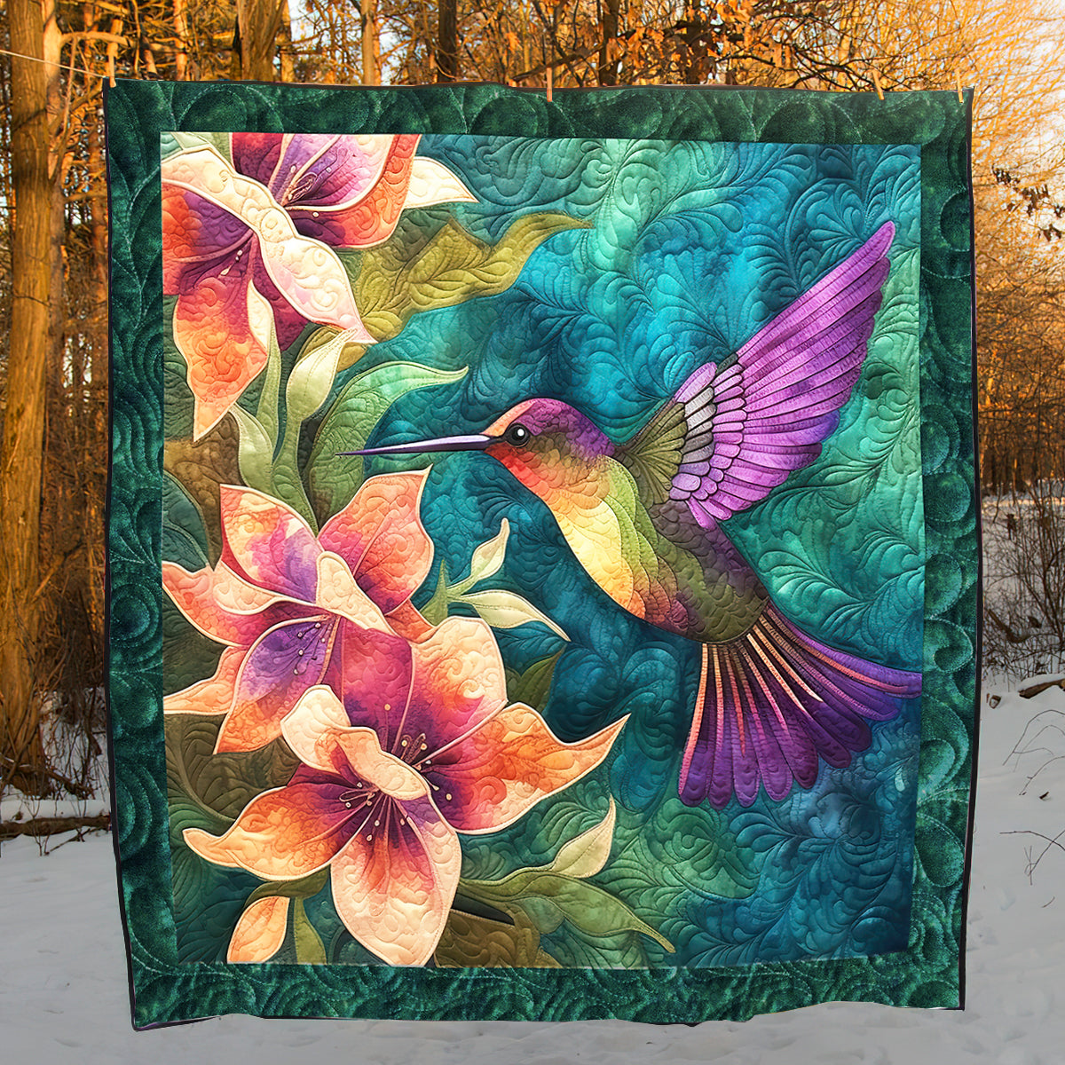 Hummingbird HM12102304 Quilt Blanket