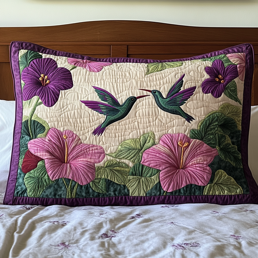 Hummingbird Harmony Quilted Bedding Pillow Case NCU0NT2406