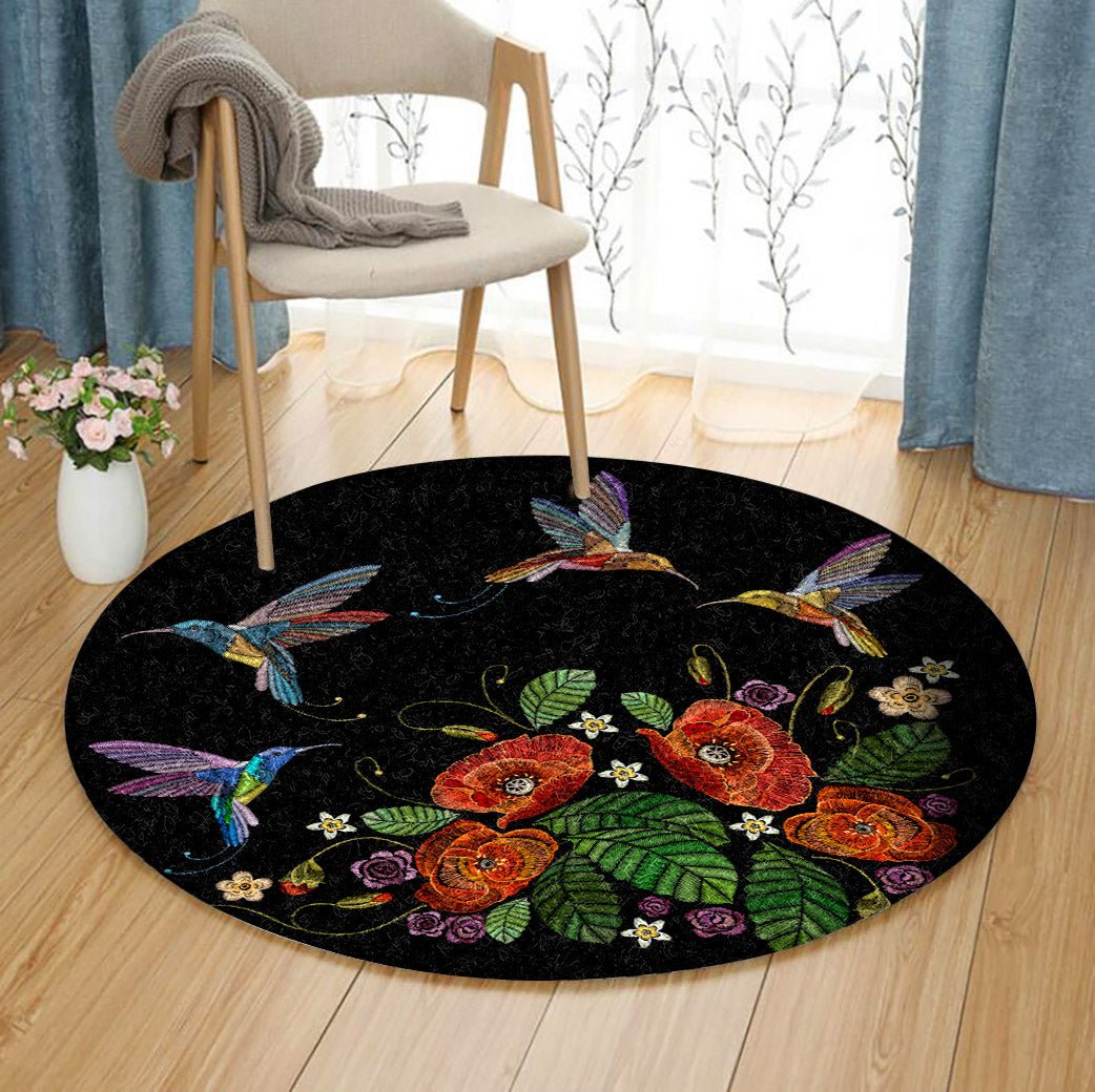 Hummingbird HM100812A Round Area Rug