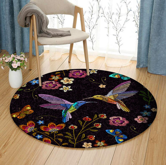 Hummingbird HM100813A Round Area Rug