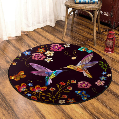 Hummingbird HM100813A Round Area Rug