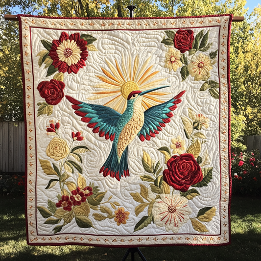 Hummingbird Breeze Quilted Blanket NCU0DK2024