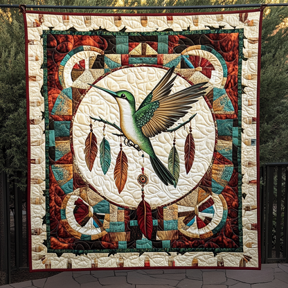 Hummingbird Native Quilted Blanket NCU0DK802