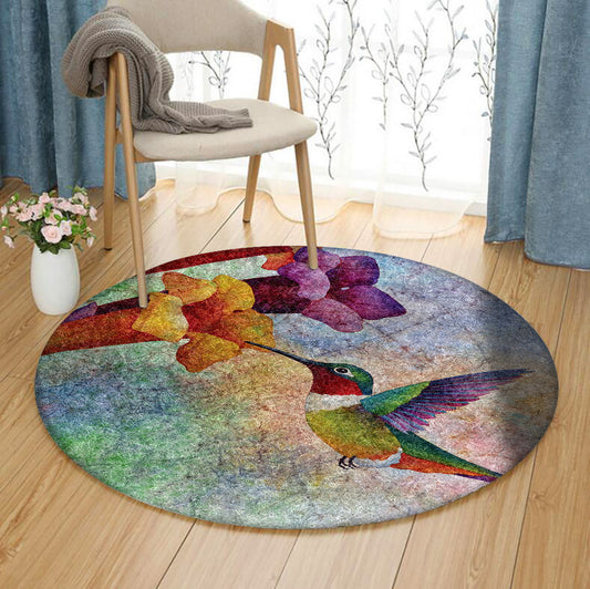 Hummingbirds NN260942TM Round Area Rug