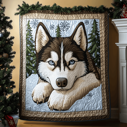 Winter Husky Quilted Blanket NCU0VT75