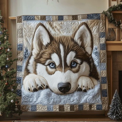 Winter Husky Quilted Blanket NCU0VT75