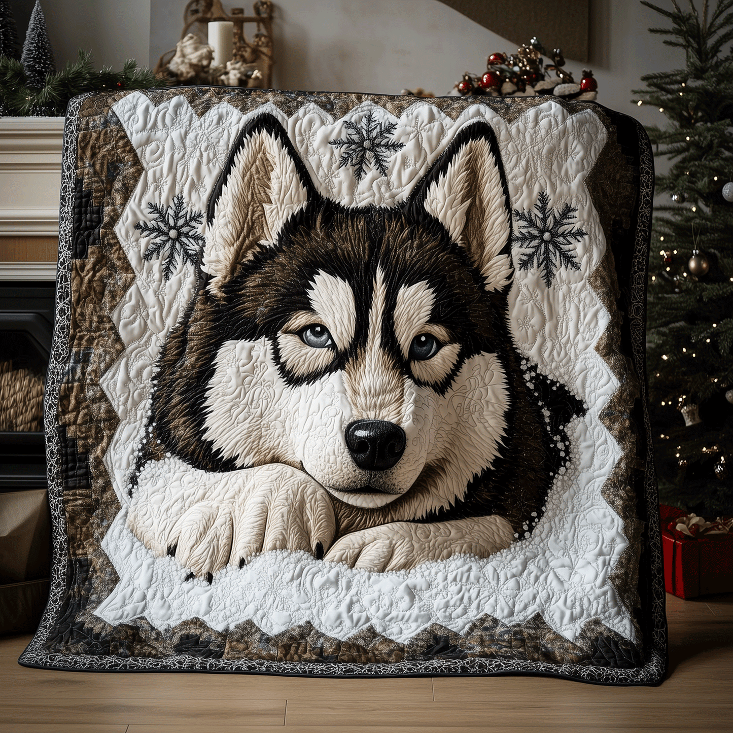 Winter Husky Quilted Blanket NCU0VT75