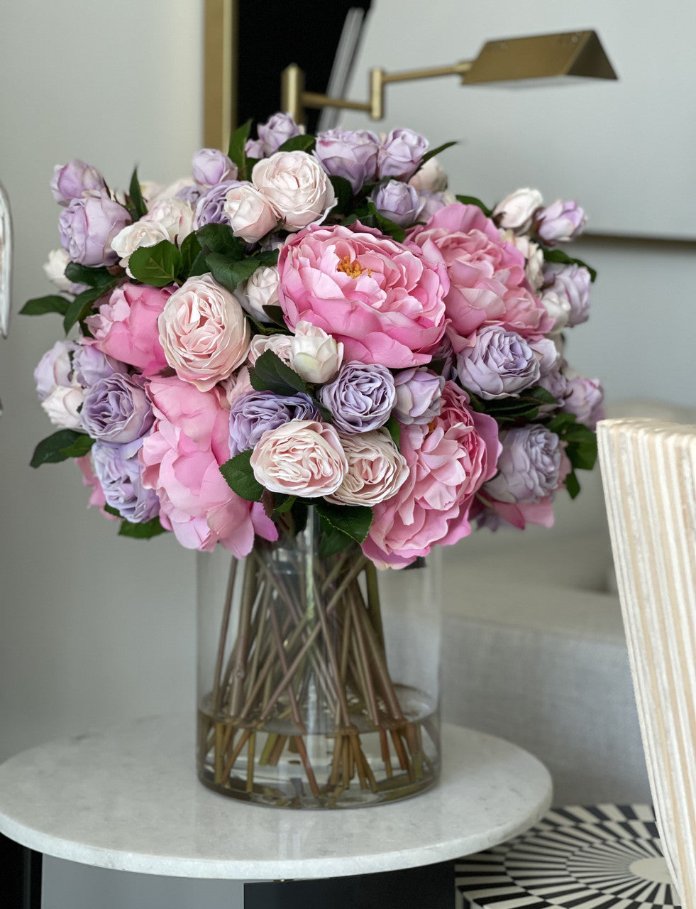 Spring Bloom Bouquet in 10″ Glass Cylinder